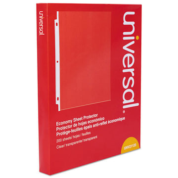 Universal® Standard Sheet Protector, Economy, 8 1-2 X 11, Clear, 200-box freeshipping - TVN Wholesale